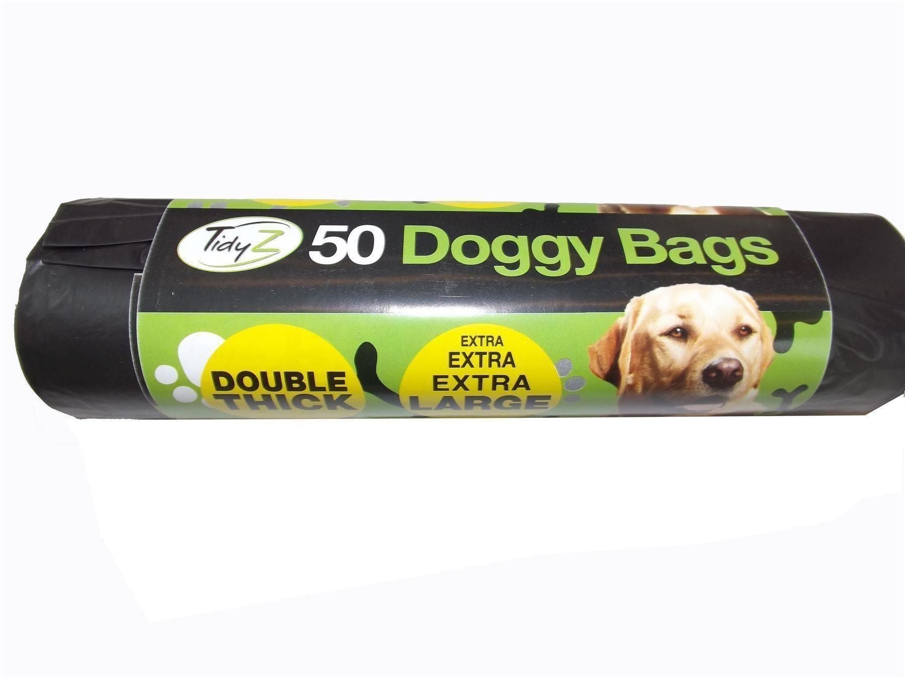 Poo Bags Dog Cat Strong Large Dog Poo Bag with Tie Handle Thick 32Cm X 38Cm Bags